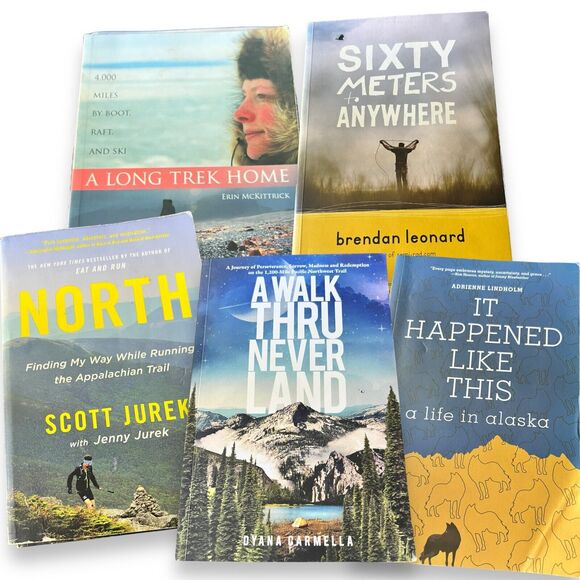 Backpacking Climbing Travel Hiking Outdoor Wilderness Novels Book Lot of 5 - Picture 1 of 16